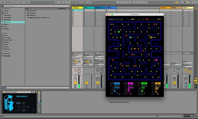 Pac-Man cobra vida en Ableton Live